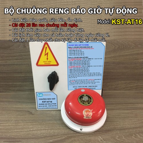 Hướng dẫn cách cài đặt bộ chuông báo giờ tự động 16 lần / ngày KST-AT16