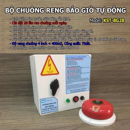 Hướng dẫn cài đặt chuông báo giờ tự động BG28, BG28WL