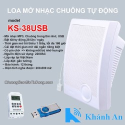 Loa mở nhạc chuông báo giờ tự động KS-38USB (mở nhạc, reng chuông cho văn phòng, nhà xưởng, trường học)