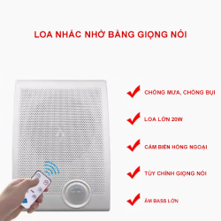 Loa nhắc nhở hồng ngoại bằng giọng nói hướng dẫn ga tàu, công trường BS-638PIR